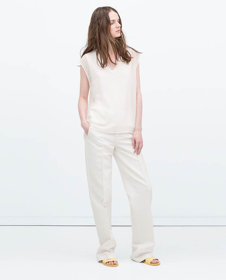 Top With Ribbed Neckline