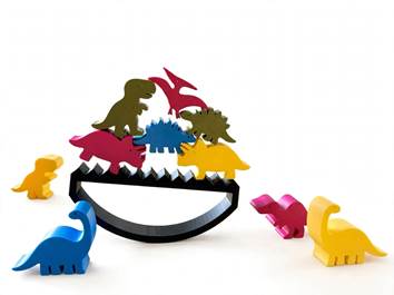 Dinossauros equilibristas