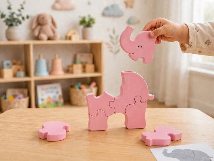 Elefante Puzzle 3D